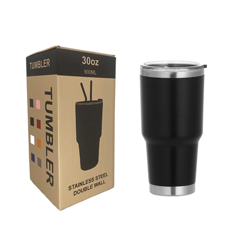 USA Warehouse Custom Modern Gift Double Wall Vacuum Insulated Thermos Coffee Beer Tea Travel Mug 30oz Stainless Steel Tumbler