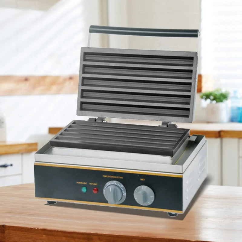 High Quality Professional 5 Sticks Stainless Steel Electric Commercial Electric Churros Waffle Machine