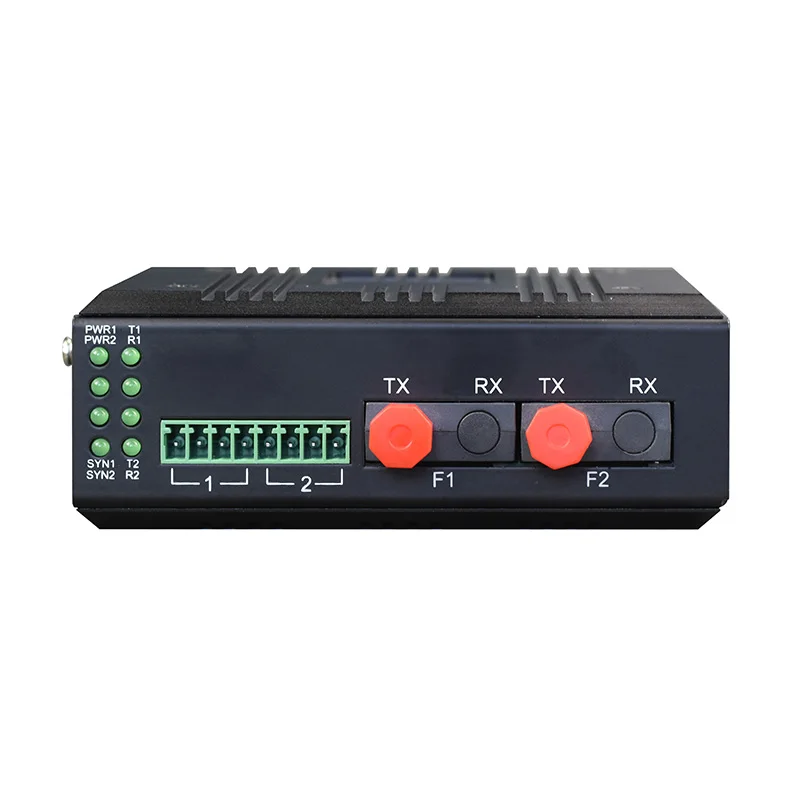 Ring Network Type Industrial 2-Port Serial RS485 422 232 to Fiber Optical Converter