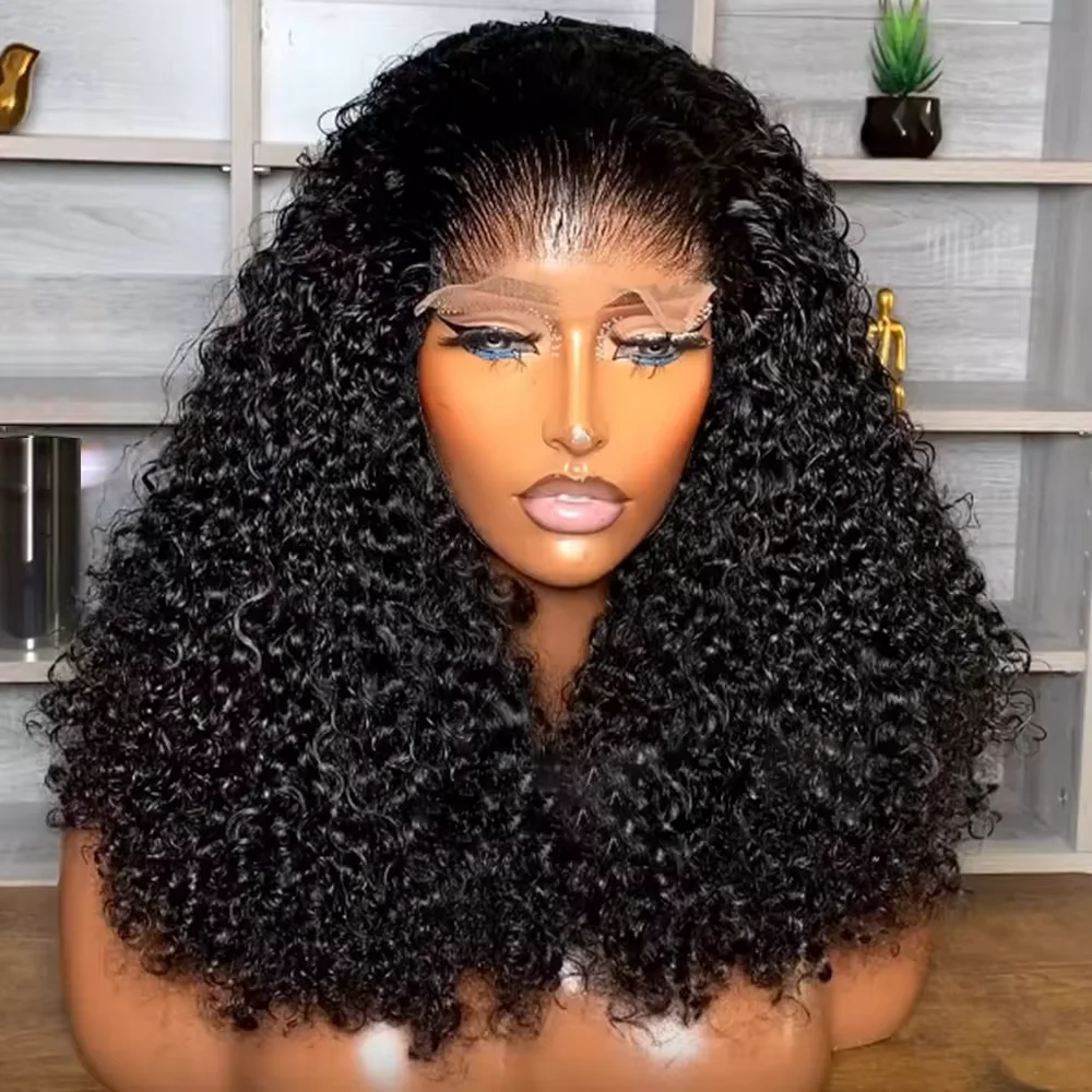 Wholesale Kinky Curly Short Bob Wigs Human Hair Lace Front Cheap Hd Lace Frontal Wigs For Black Women Pixie Cut Human Hair Wigs