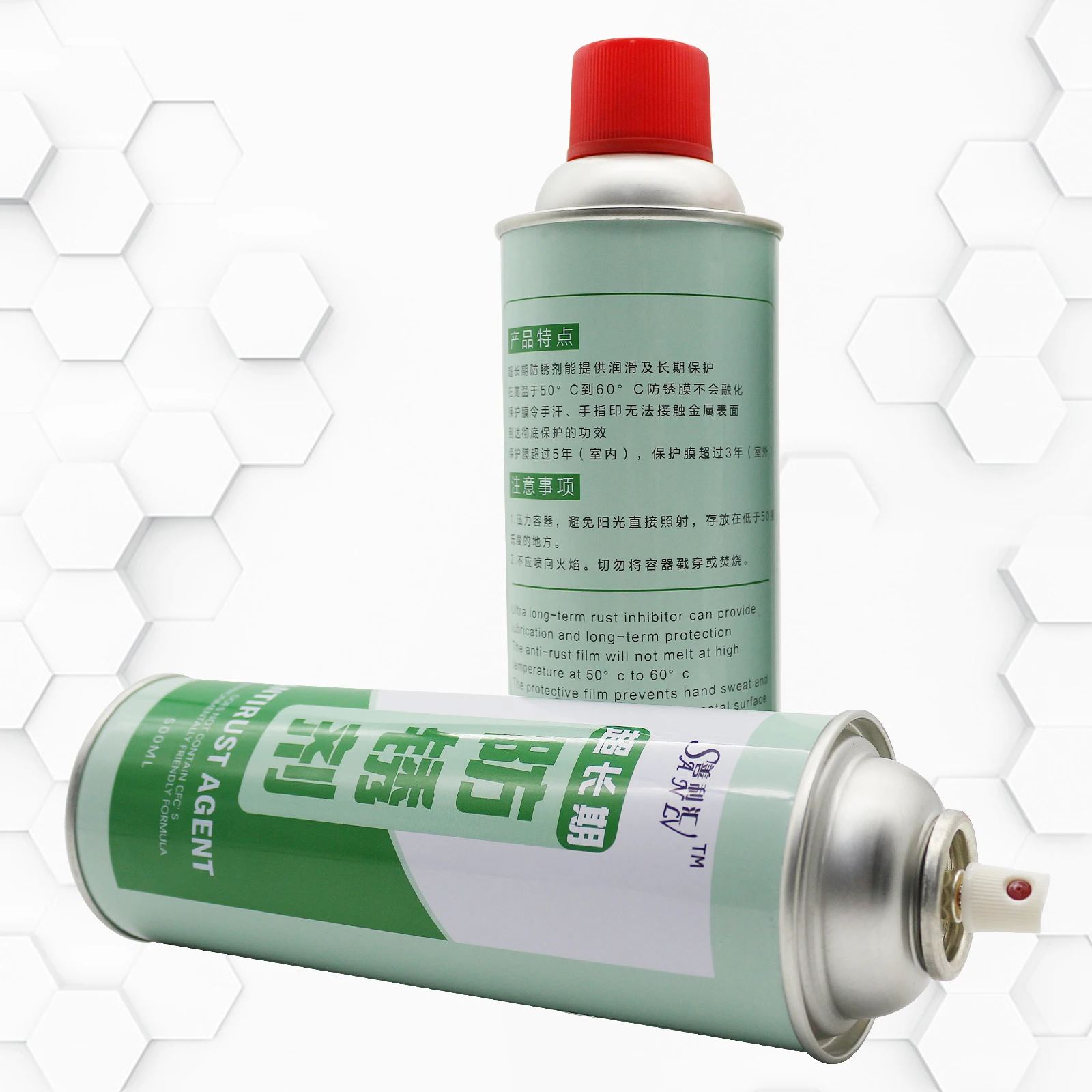 Anti-rust spray brown transparent anti-rust heavy machinery super long-lasting rust inhibitor
