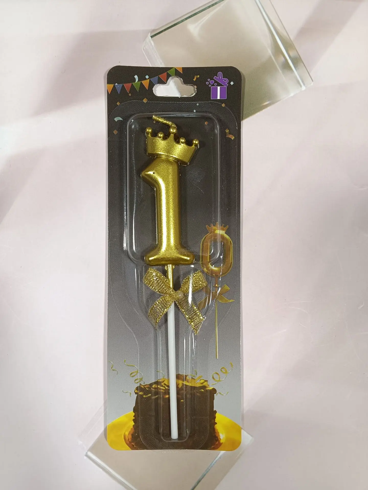 Happy Birthday 0 1 2 3 4 5 6 7 8 9 Cake Number Candle With Crown Gold Number Candles Cake Decorating supplies