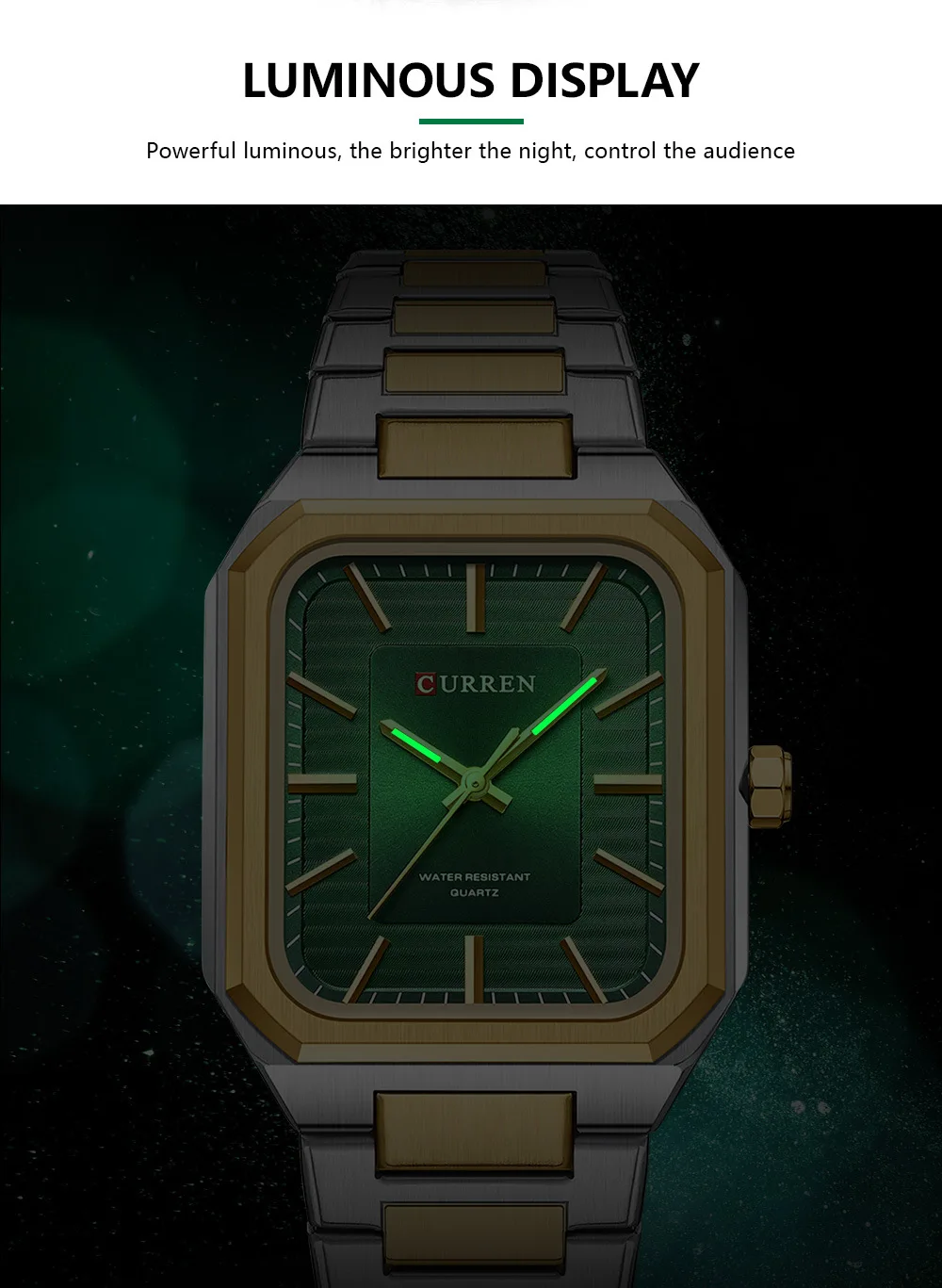 CURREN Watch for Men Fashion Stainless Steel Water Resistant Quartz Watch Luxury Sport Watch Man Clock Relogio Masculino 8457
