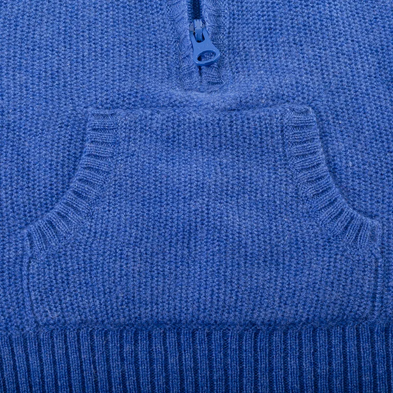 Baby Boys sweater designs cashmere baby blue Color Hooded Knitted sweater with Animal Ears