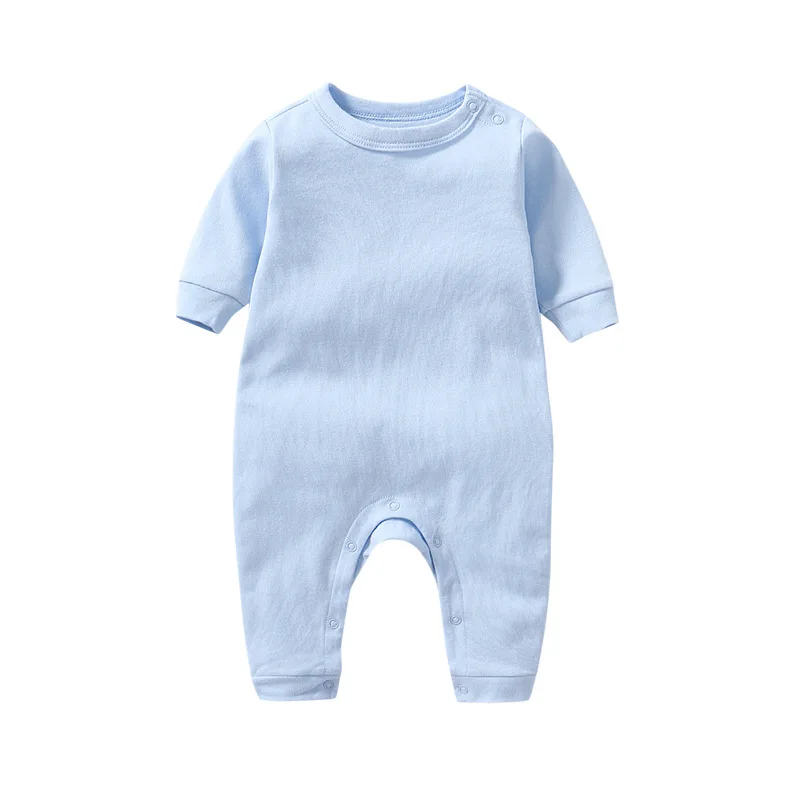 
factory supply organic cotton knitted newborn baby jumpsuit one piece 