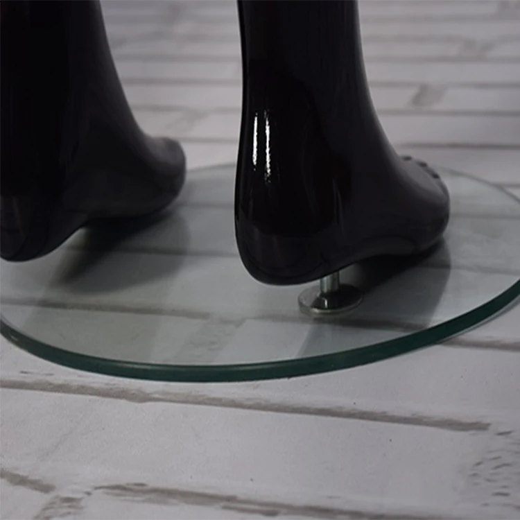 Customize Plastics Glossy Black For Jeans Display Lower Body Female Legs Mannequin