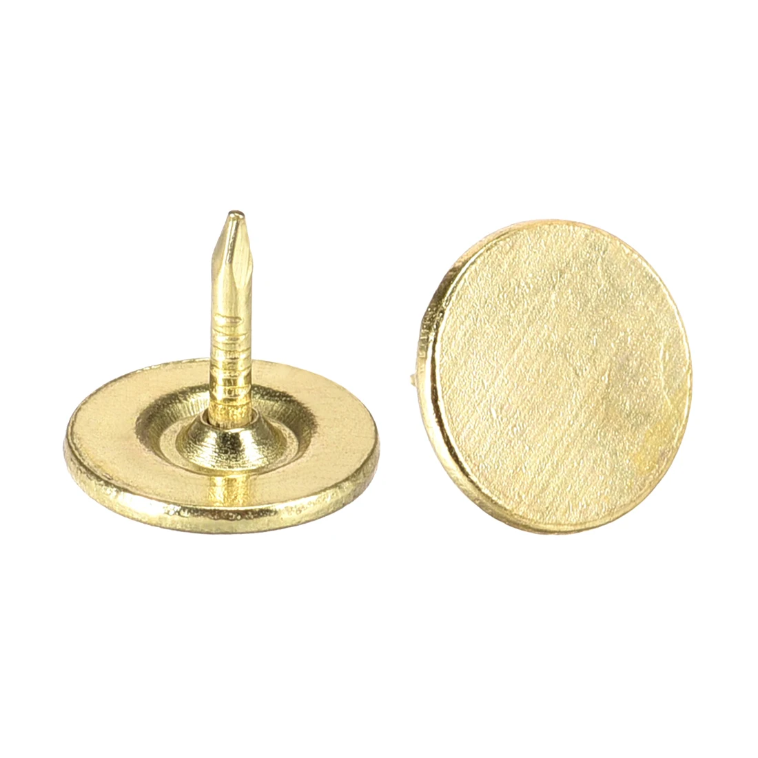 Upholstery Nails Tacks 11mmx10mm Flat Head Furniture Nail Gold Tone 100pcs