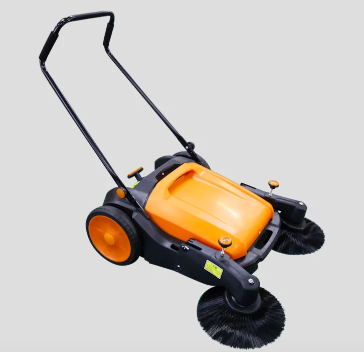 SC-980 mini sidewalk mechanical sweepers   floor sweeper not powered sweeper walk behind