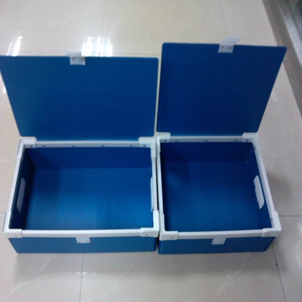 Water-proof Foldable PP Corrugated Plastic Partition Storage Box Custom Anti-static Coroplast Box