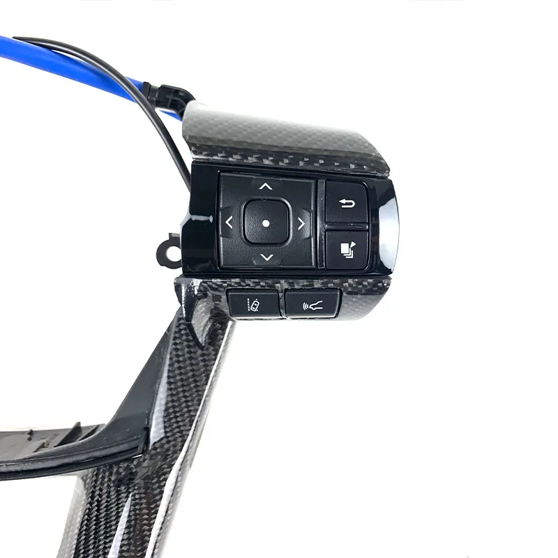FOR Toyota FJ CRUISER 2015 2016 2017 2018 2019 2020 customized car steering wheel Carbon fiber button cover