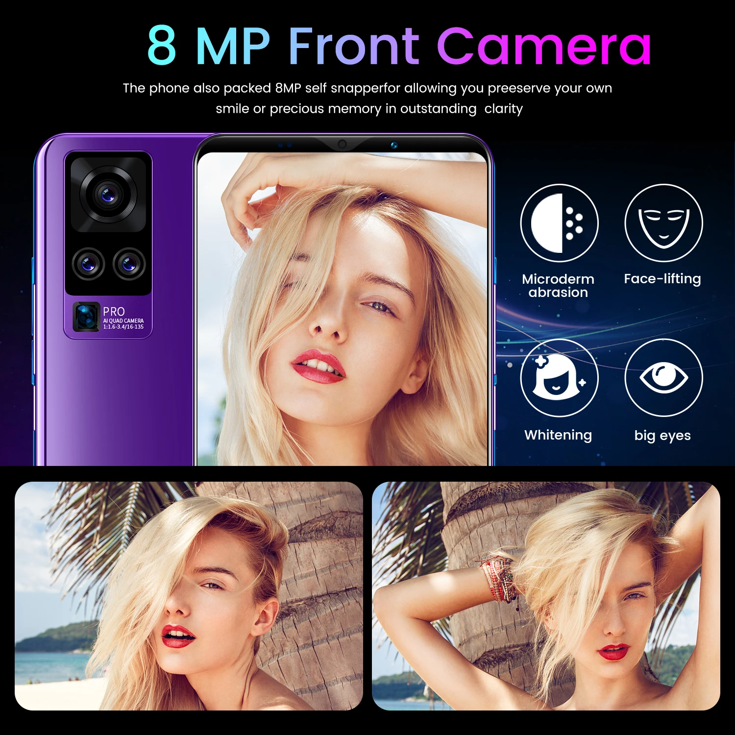  Cheap Original 5.8 inch Ram 4GB 64GB Rom Android 10.0 Unlocked Small Cell Phone Smart Mini 4G Mobile
