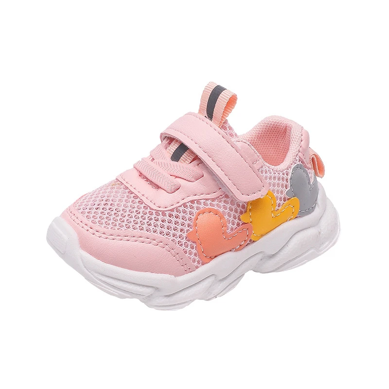
Spring and Autumn Soft Soled Breathable Mesh Prewalker Anti Kicking Boy Girl Baby Casual Shoes 