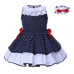 OEM Pettigirl children boutique clothes good time usa soft cotton print dress