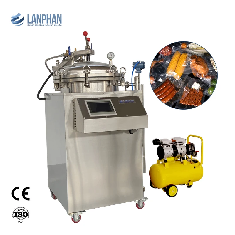Steam & Water Bath 75L 150 Liter Food Sterilizer Retort Autoclave For Pouches
