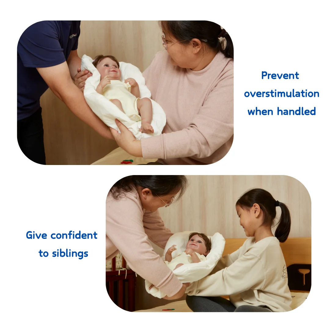 Tapettino Montessori Quilted Mothering Nursery Products Newborn Baby Gift Set Oval Mat Security Mattress Pillow Bedding