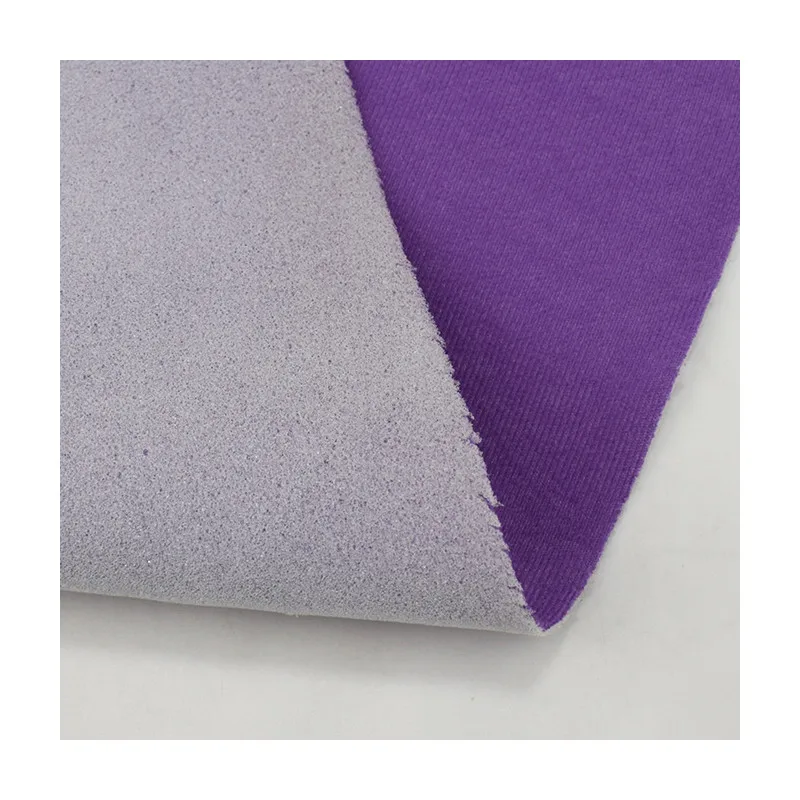 Mercerized Velvet Fabric Sofa Laminated Foam Fabric Sponge Velour Bonded For Seat Cushion Combination Fabric