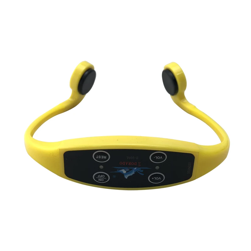 Waterproof Swimming Training Real Time Wireless Communication Bone Conduction Headphone Portable Saltproof Volume Adjustable