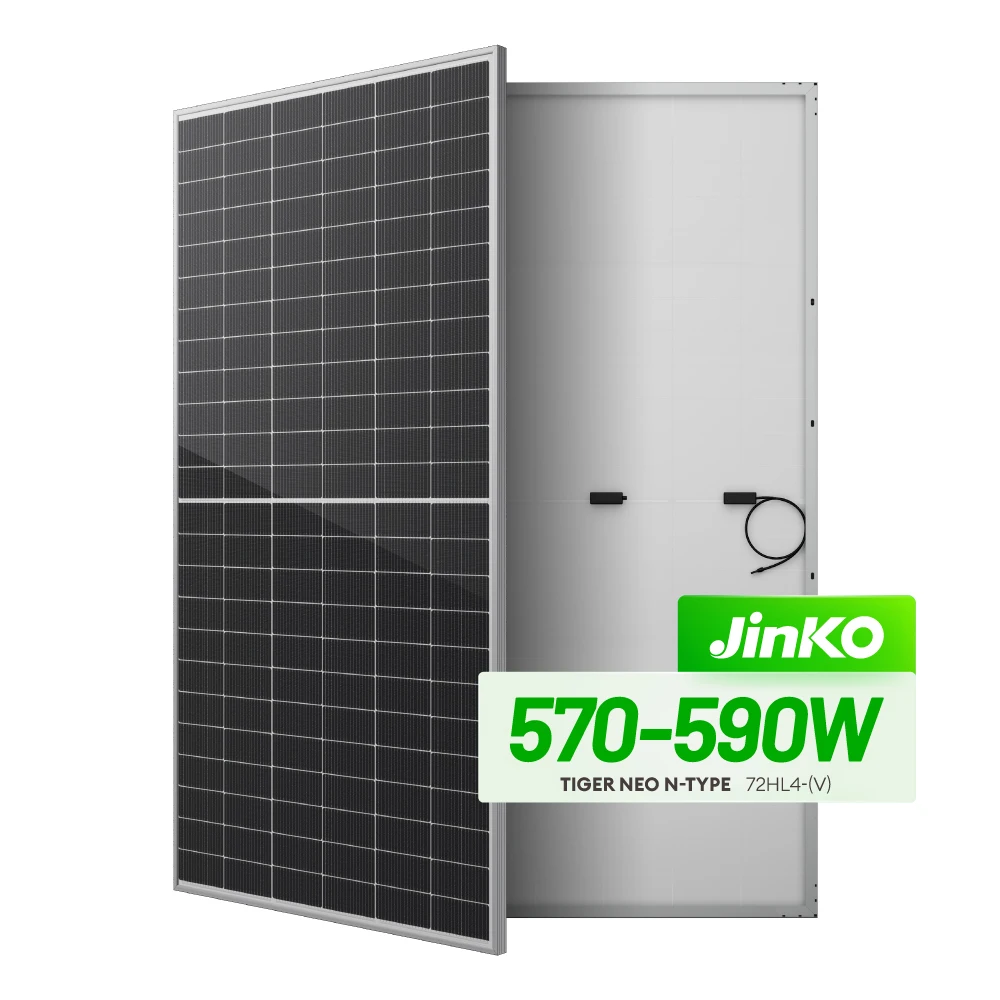 Jinko Bipv промышленные солнечные панели стоимостью 580 ватт 585 590 Вт 570 N Тип двулицевой двойной стеклянный PV модуль