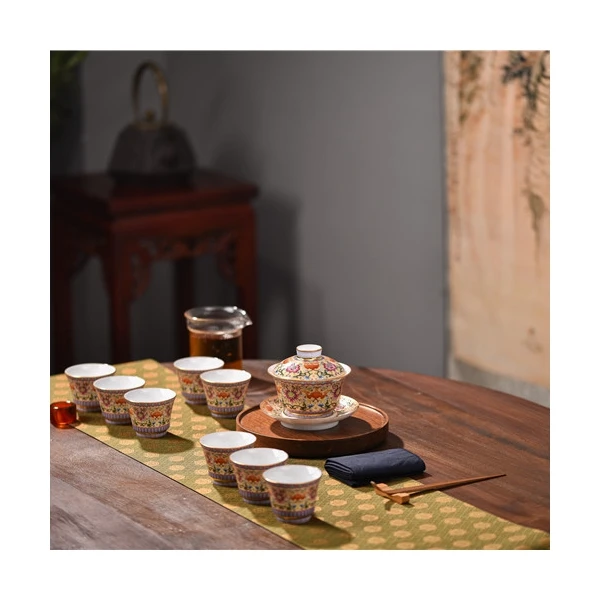 Competitive price Online shopping Jingdezhen exquisite porcelain gift essential high-end tea set luxury gift set