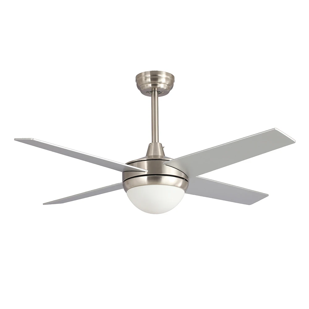 Simple Modern 48 inch AC copper motor Classic design Decorative Remote control fan with light
