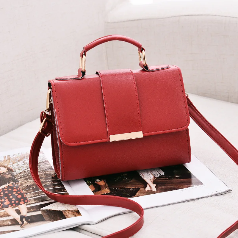 Hot Stock for Ladies Fashionable Mini Crossbody Messenger Shoulder Bag Solid Design Womens Handbag Clutch at Cheap Price