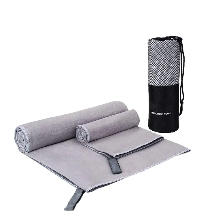 wholesale outdoor exercise yogaRecycled  microfiber towel with bag RPET beach towel microfiber