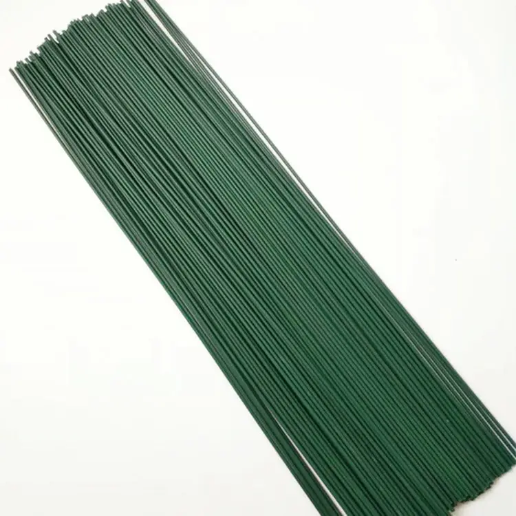 100pcs/bag Artificial Flower Stem Iron Wire DIY Flower Head Accessory For Plastic Stem Flower Pole