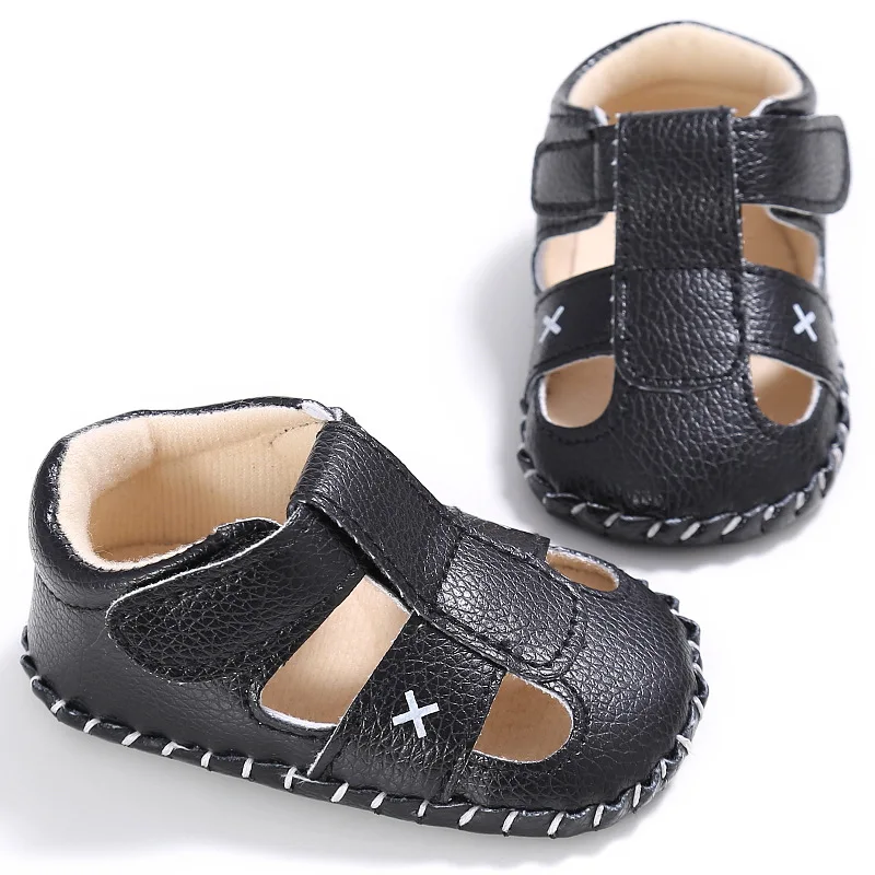 Baby Shoes Newborn Sandals Summer Baby Boy Girl Shoe Toddler Flats Sandal Soft Rubber Sole Anti-Slip First Walker Shoe Moccasins
