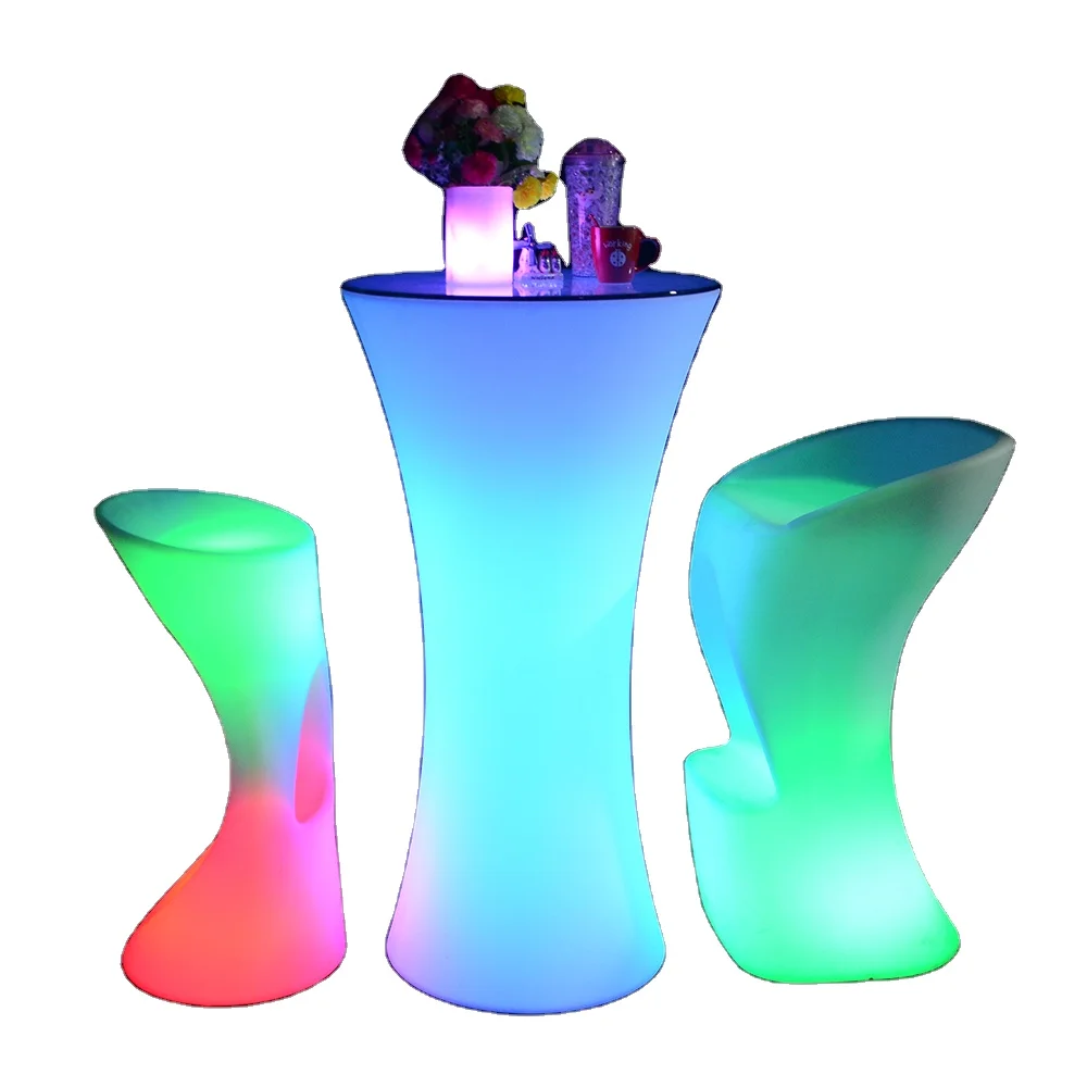 16 color changing bar tables party led chairs glowing for bar party cocktail tables night club bar furniture