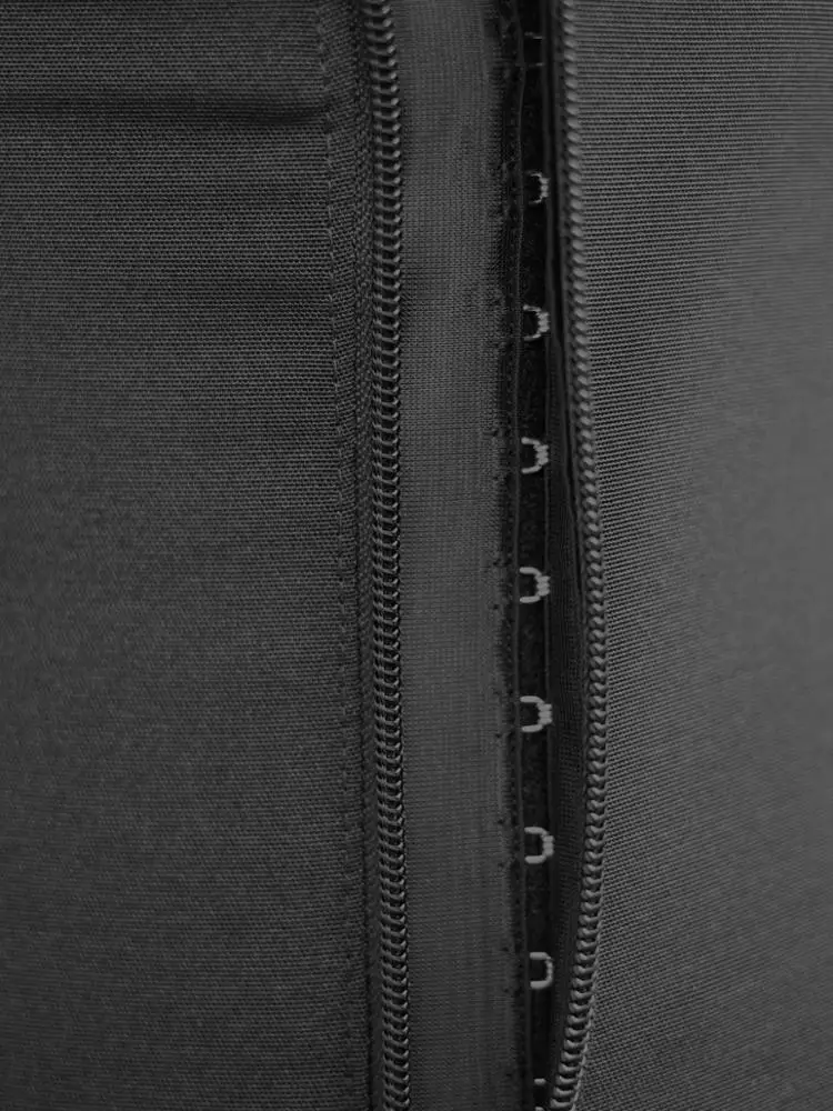 Knee Length Shapewear with open crotch Full body shaper Lingerie crotchless bodysuit