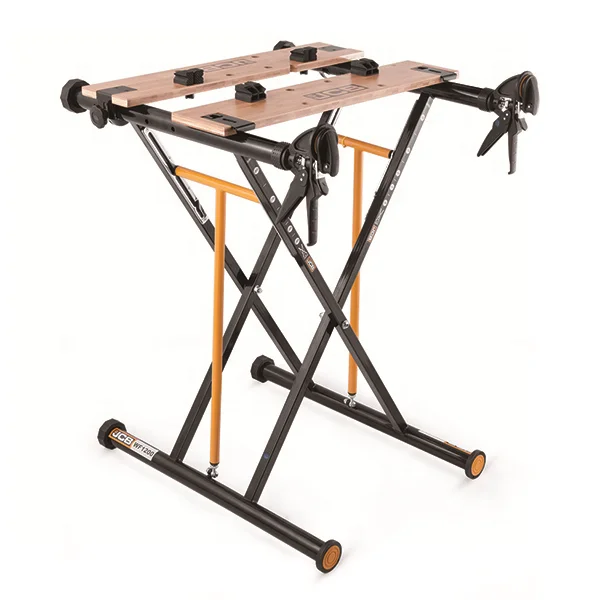 Portable Workbench Folding Carpenter Saw Table with Adjustable Clamps