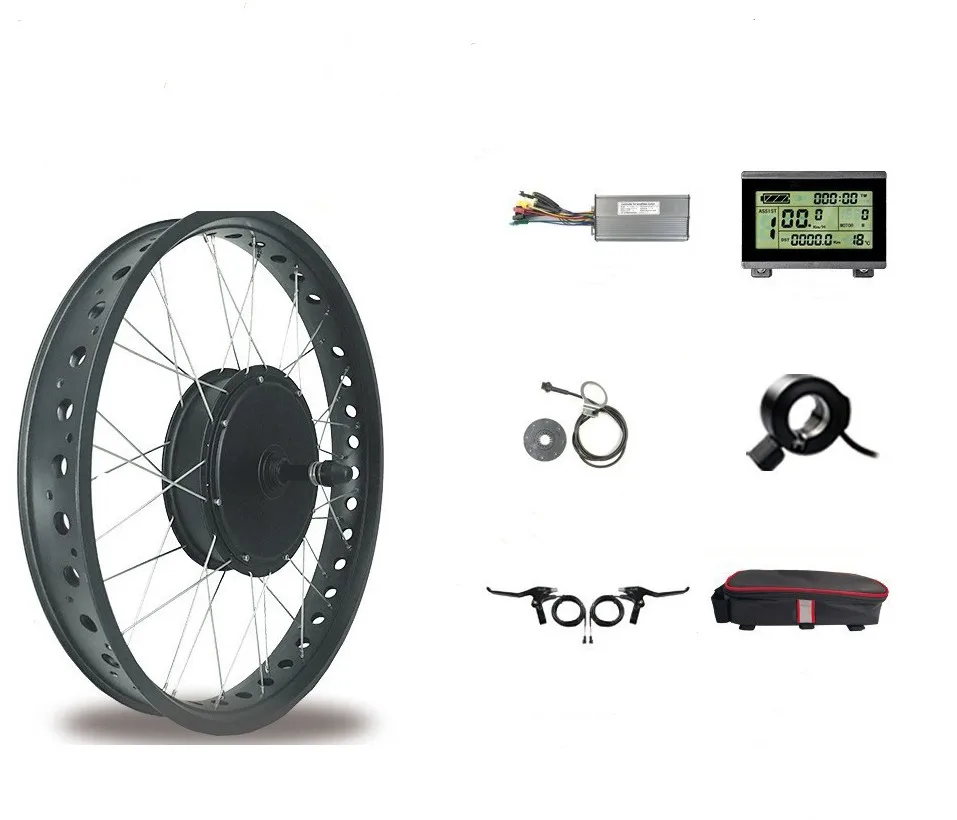 Beach cross country snowmobile modification conversion kit 48V1500W rear drive ebike conversion kit