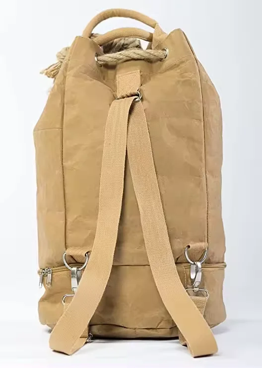 Washable Kraft Paper Backpack Drawstring Bag Waterproof Paper Daypack Large Compartment power rangers backpack Drawstring Bag