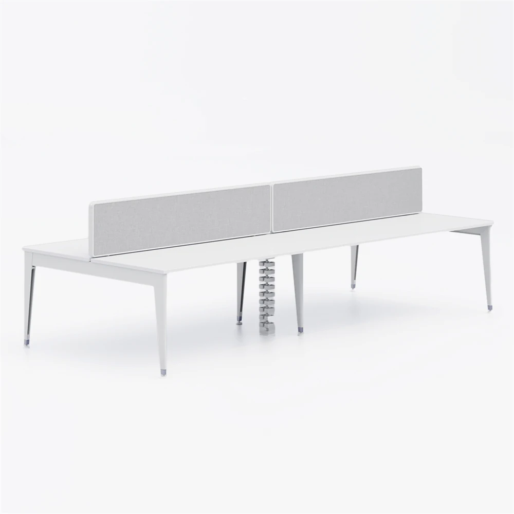 OMNI High End Office Desk Bundles Aluminum-Magnesium Alloy Workstation with Wire Management System