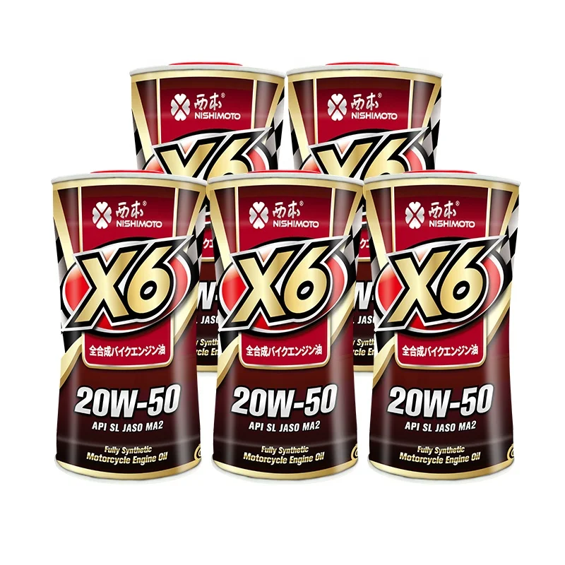 NISHIMOTO Brand OEM Label Ester Fully Synthetic JASO MA2 Large Displacement Motorcycle Engine Oil SL 20W50