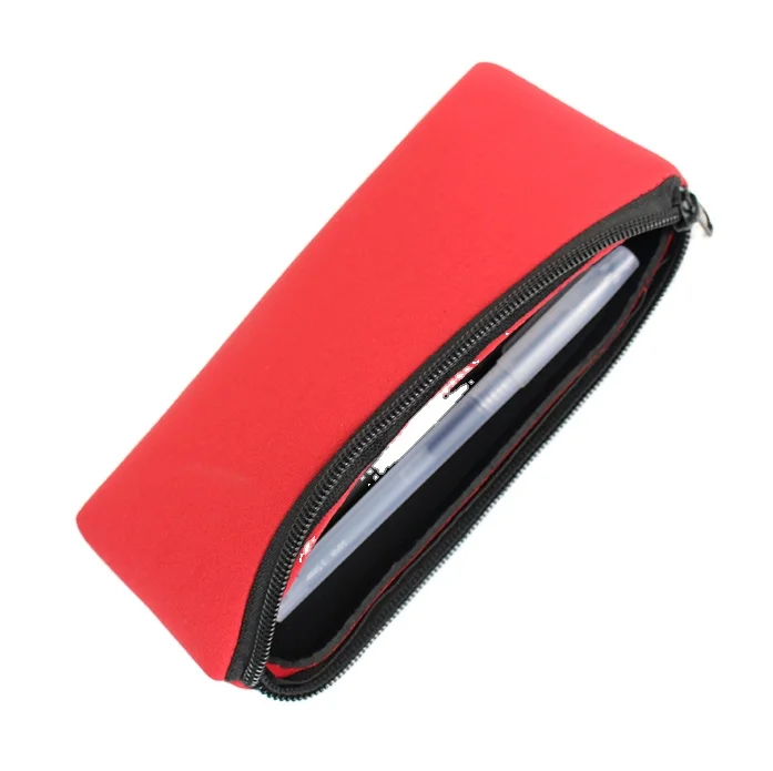 High-quality Square Waterproof Neoprene Pencil Bag DIY Pencil Bag/Case For Students