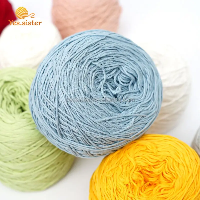 wholesale  DIY Hand Knitting 100 Cotton Knitting Crochet Yarn For Baby crochet thread cotton ball yarn