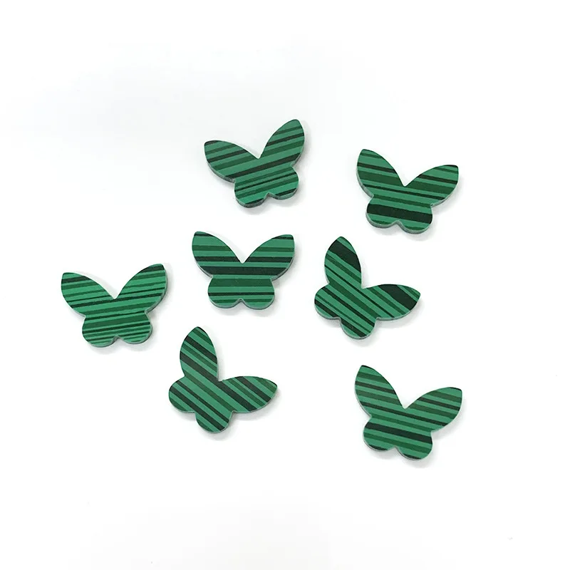 Wholesale Price Natural White MOP Double Flat Back Red Agate Butterfly Shaped M.O.P. for Jewelry