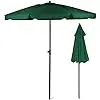 Luxury Patio Umbrella Aluminum Pole Market Garden Umbrella Sun Shade Shelter Outdoor Parasol with Crank Handle Tilting Mechanism
