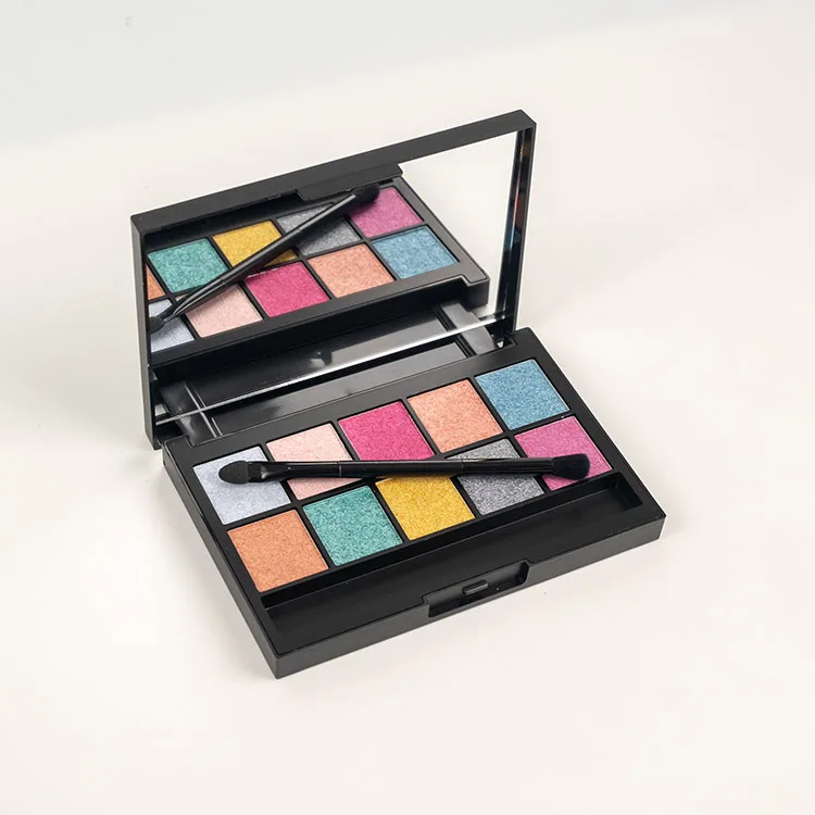 NEW wholesale no logo 10 colors private label eyeshadow palette custom design makeup eyeshadow