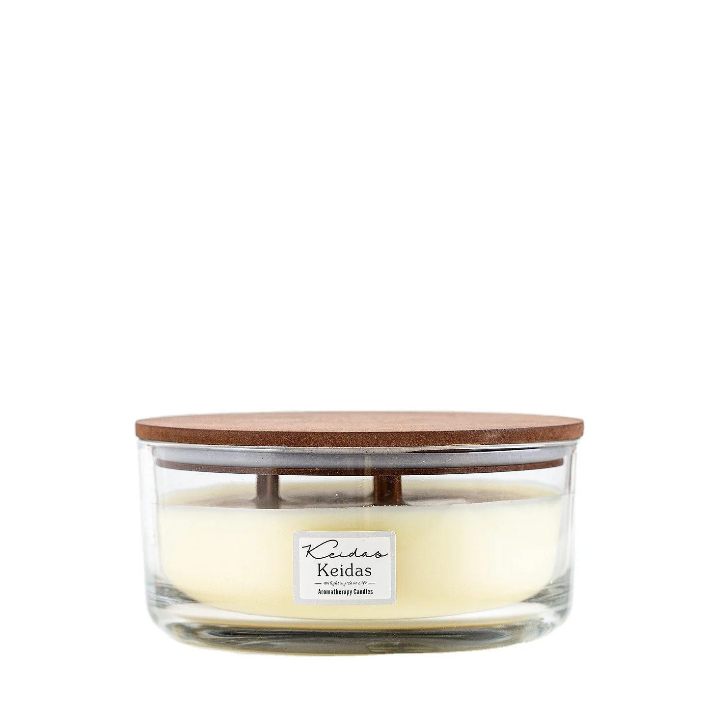 Luxury Aromatherapy Velas wood wick Glass Jar Scented Candle