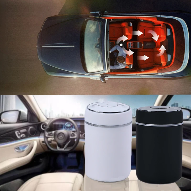 VSCENT Mini Car Aroma Diffuser Machine Essential Oil Electric White Black for Car USB Mini Silent Fragrance no need to Water