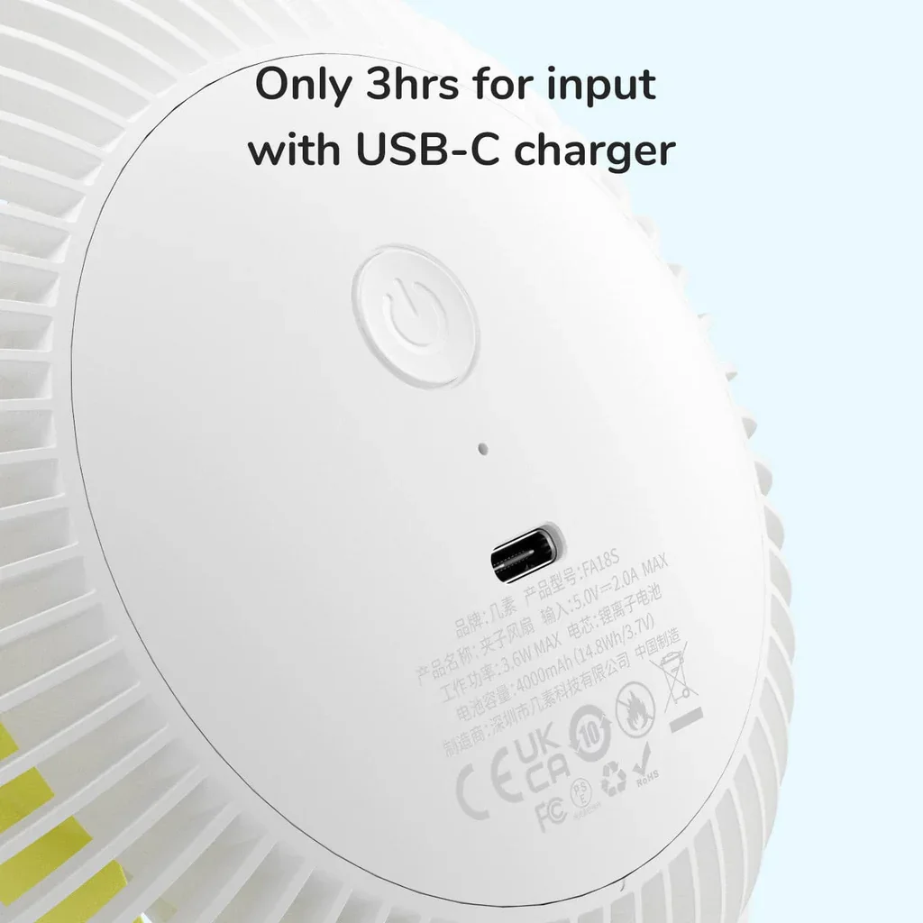 Xiaomi Youpin JISULIFE Portable Mini CLIP FAN LIFE1 3 in 1 Combo Clips on Fan All Round Rotation Hanging