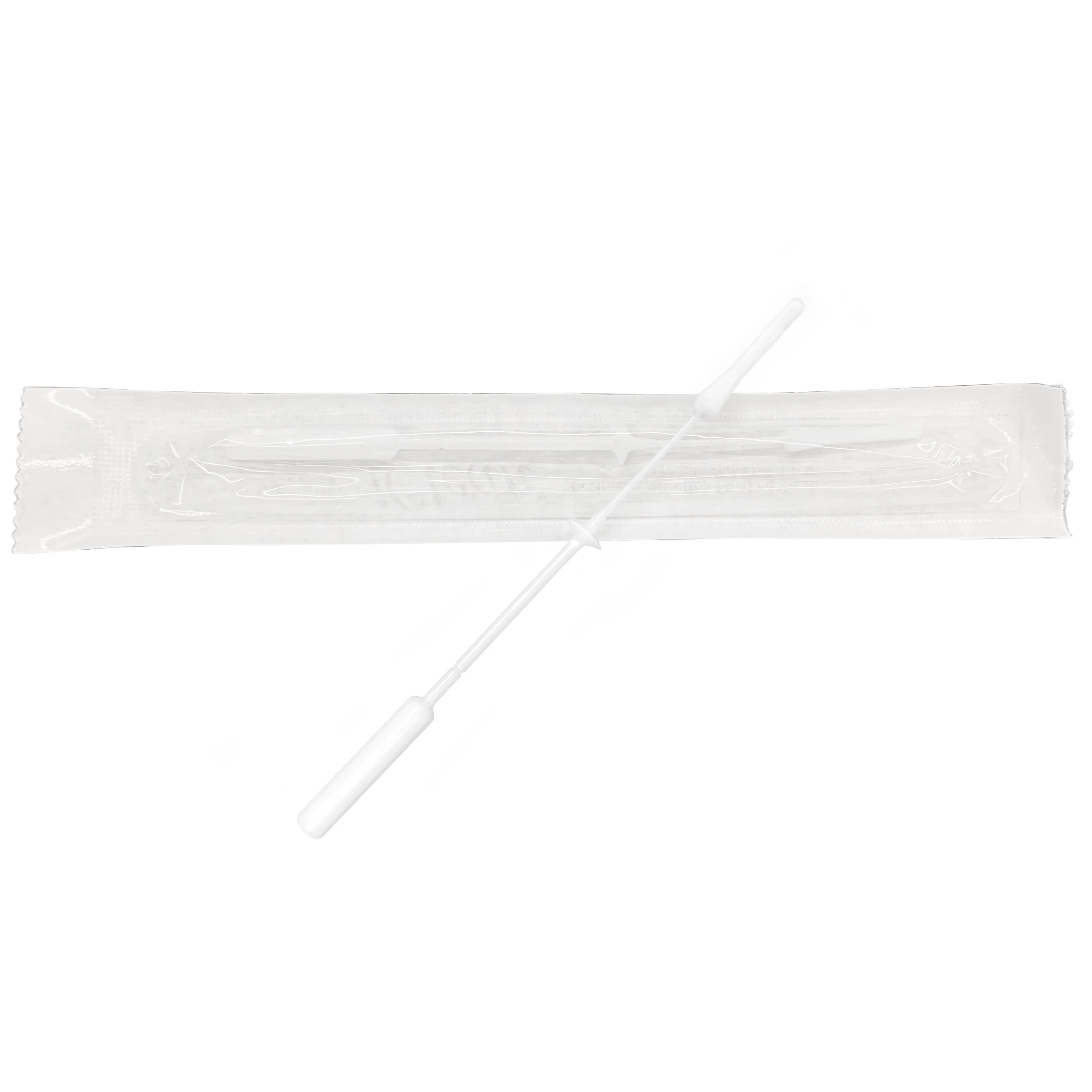Disposable Medical Lab Sterile Dry Nylon Fiber Nose Mid-Turbinate Nasal DNA Sampling Flu Test Swab