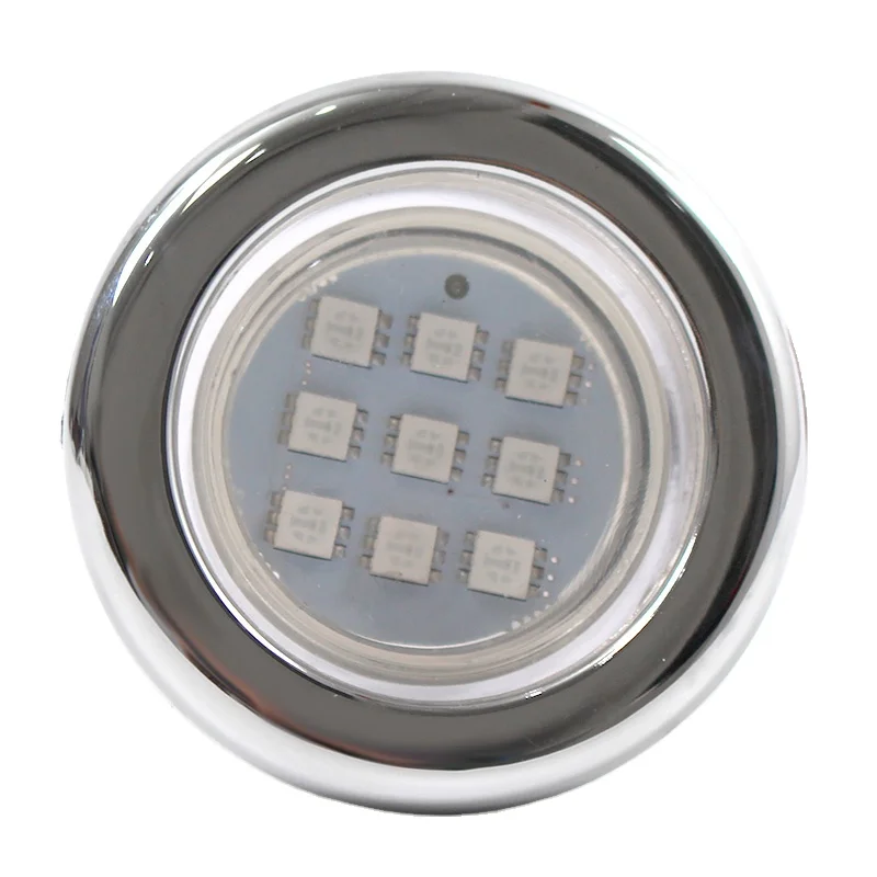 12v  RGB whirlpool scale surface plastic Sauna Steam Room led lamp Waterproof LED Bathtub hot tub Spa Light led hot tub lamp 2w