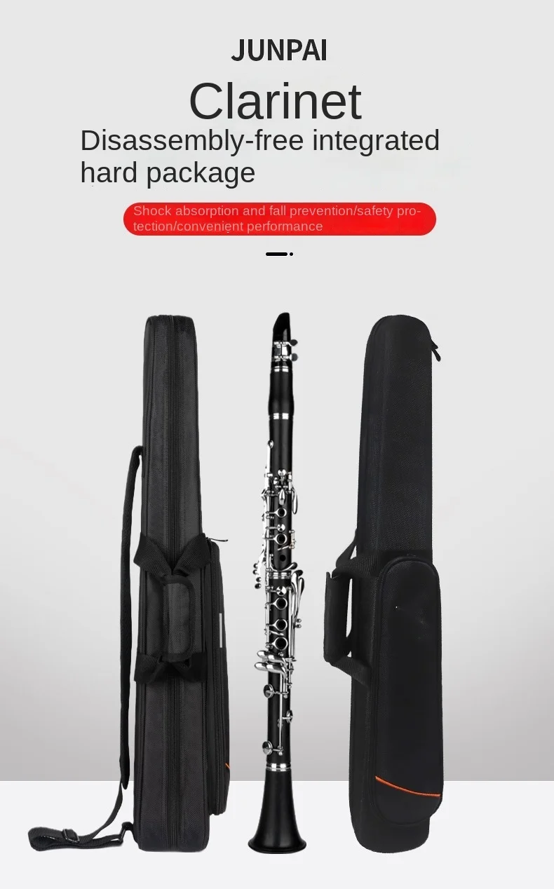 Wholesale All-in-One EVA Hard Case Clarinet Portable Polyester Instrument Case Clarinet Bands Conservatory Music Storage
