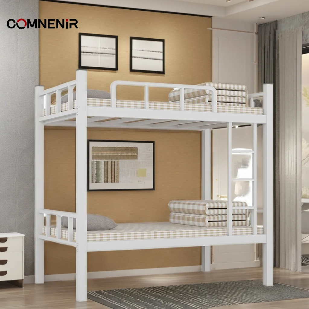 Factory Direct Cast Iron Metal Single & Double Bunk Beds Economical One-Stop School Furniture for Dormitories & Bedrooms Hotels