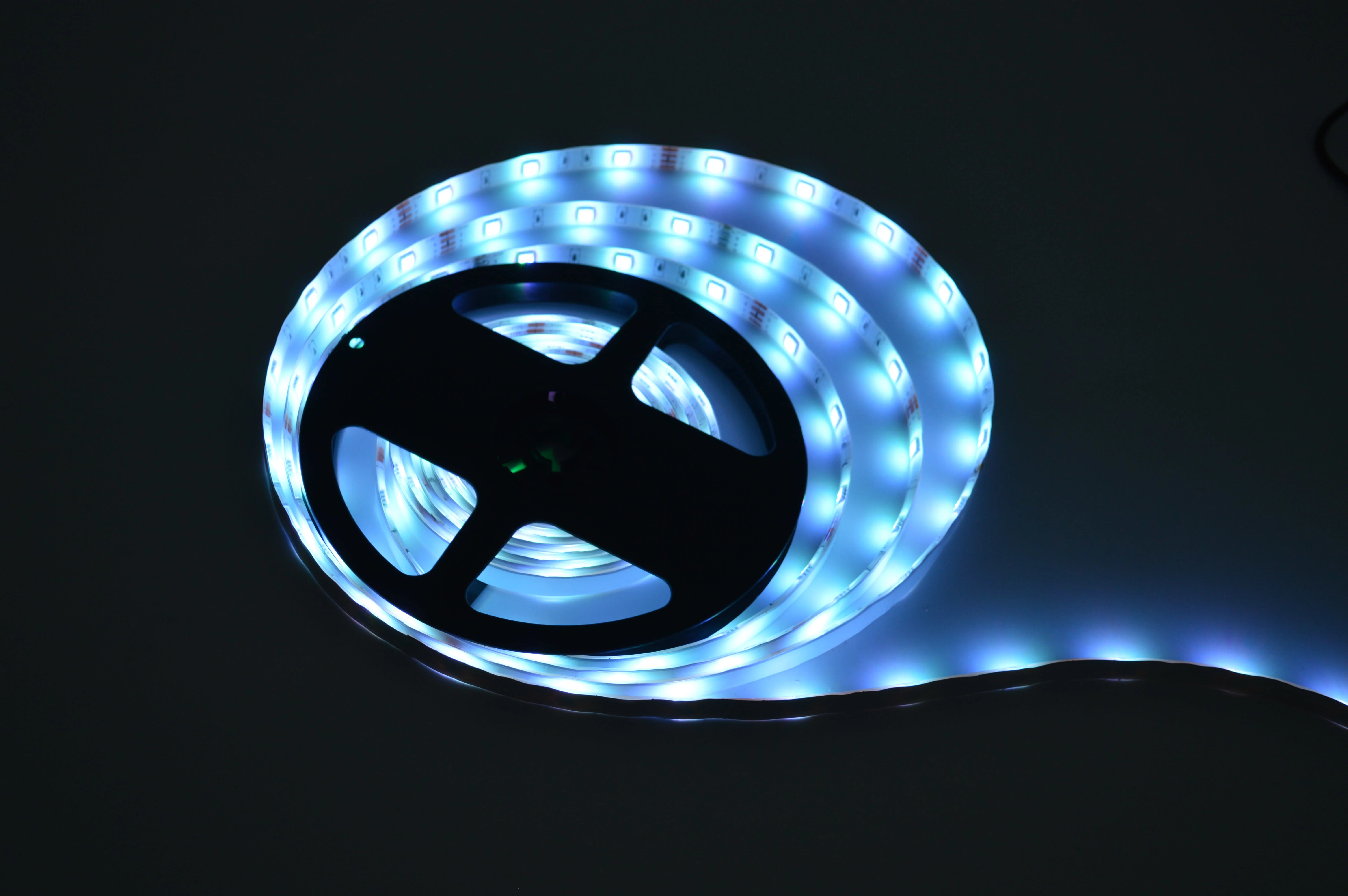 Room LED Strip Lights OEM Luces Remote Control Tira Luces RGB Led Copper Bluetooth APP Remote for Bar 5m DC 12V Led Ws2801 30000