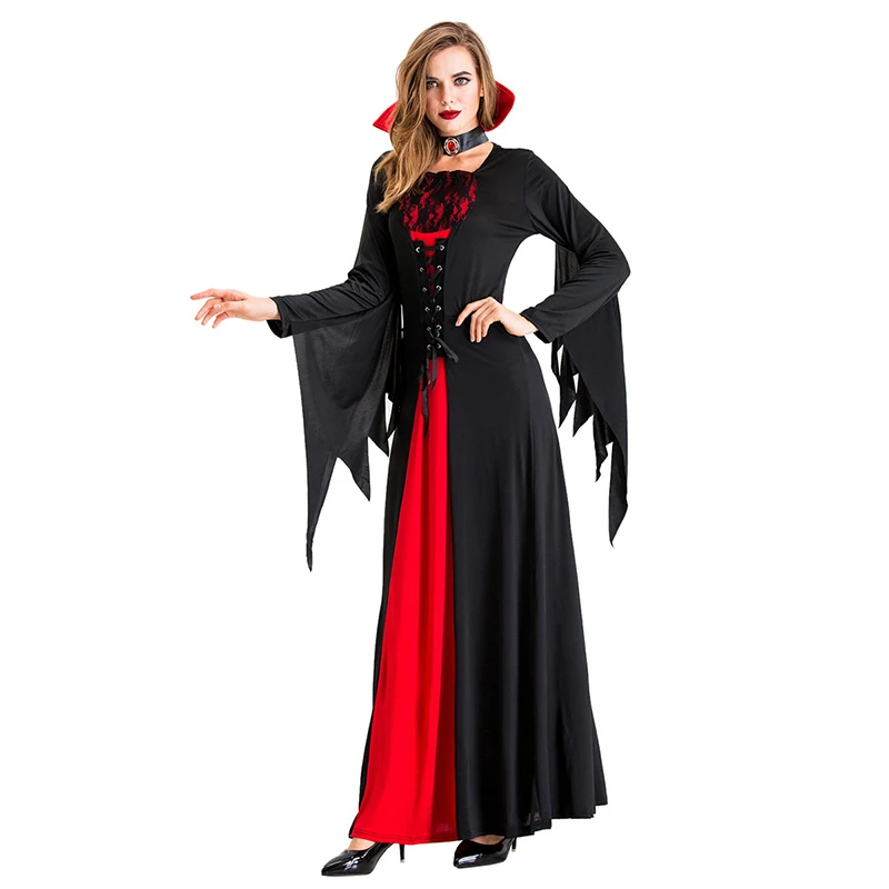 New Halloween Party Dress Cosplay Costume Women Vampire Queen Witches Costumes Halloween Women