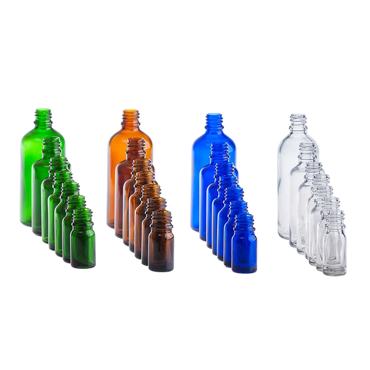 Custom 30ml 40ml 50ml body amber serum glass jar set container face essential oil dropper serum bottle 30ml